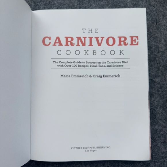 The Carnivore Cookbook by Maria & Craig Emmerich Complete Guide to Success Plans - Picture 7 of 9